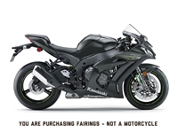 Motorcycle Fairings Kit - 2016-2020 Kawasaki ZX10R Satin Black Fairings | NK11618-1