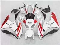 Motorcycle Fairings Kit - 2009-2012 Kawasaki ZX6R White/Red Fairings | NK60912-6