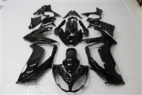 Motorcycle Fairings Kit - 2012-2016 Kawasaki Ninja 650R / ER6s Gloss Black Fairings | NK61215-1
