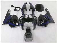 Motorcycle Fairings Kit - 1997-2003 Kawasaki ZX-7R Airbrush Blue Fairings | NK79703-9