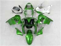 Motorcycle Fairings Kit - 2000-2001 Kawasaki ZX9R Dark Metallic Green Fairings | NK90001-3