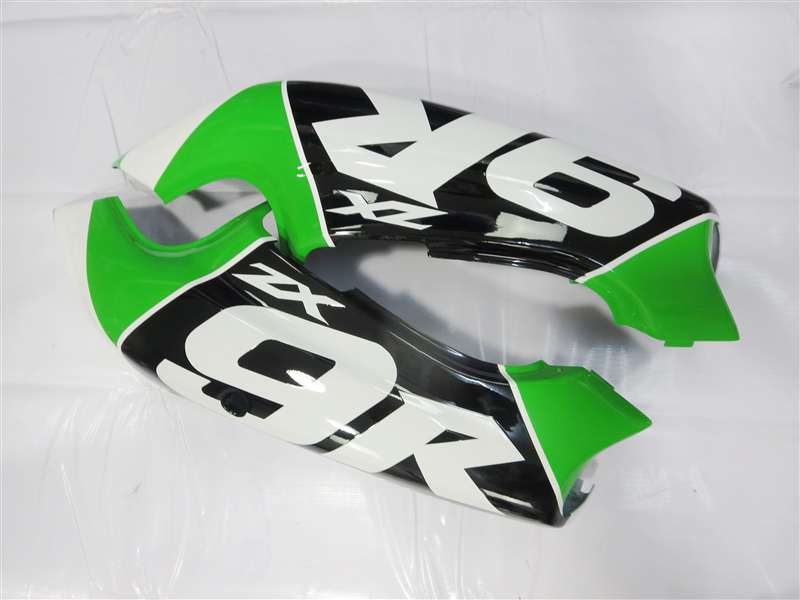 1994-1997 Kawasaki ZX9R White/Green Checkered Fairings | NK99497-11