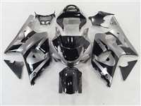 Motorcycle Fairings Kit - 2000-2002 Suzuki GSXR 1000 Deep Silver/Black Fairings | NS10002-16