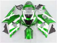 Motorcycle Fairings Kit - 2000-2002 Suzuki GSXR 1000 Electric Green/White Fairings | NS10002-20