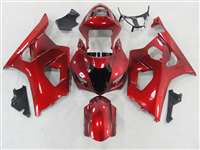 Motorcycle Fairings Kit - 2003-2004 Suzuki GSXR 1000 Candy Paint Red Fairings | NS10304-28