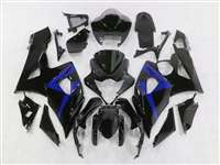 Motorcycle Fairings Kit - 2005-2006 Suzuki GSXR 1000 Black/Blue Fairings | NS10506-5