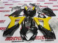 Motorcycle Fairings Kit - Yellow/Black 2007-2008 Suzuki GSXR 1000 Motorcycle Fairings | NS10708-34