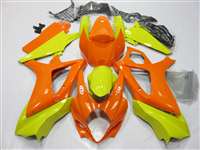 Motorcycle Fairings Kit - 2007-2008 Suzuki GSXR 1000 Orange/Yellow Fairings | NS10708-36