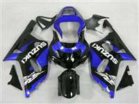 Motorcycle Fairings Kit - Plasma Blue/Black 2000-2003 Suzuki GSXR 600 750 Motorcycle Fairings | NS60003-14