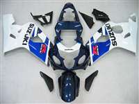 Motorcycle Fairings Kit - White/Blue OEM Style 2004-2005 Suzuki GSXR 600 750 Motorcycle Fairings | NS60405-45