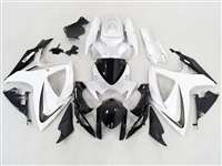 White/Black 2006-2007 Suzuki GSXR 600 750 Motorcycle Fairings | NS60607-22