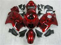 Motorcycle Fairings Kit - 1999-2007 Suzuki GSXR 1300 Hayabusa Candy Paint Red Fairings | NSH9907-55