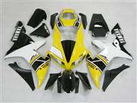 Motorcycle Fairings Kit - 2002-2003 Yamaha YZF R1 White/Yellow OEM Style Fairings | NY10203-10