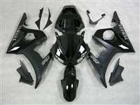 Motorcycle Fairings Kit - Yamaha 2003-2005 YZF R6 and 2006-2009 R6S Black On Black Motorcycle Fairings | NY60305-21