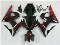 Motorcycle Fairings Kit - Fire Red Yamaha 2003-2005 YZF R6 and 2006-2009 R6S Motorcycle Fairings | NY60305-24
