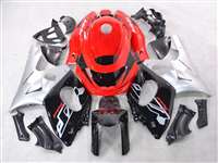 Motorcycle Fairings Kit - Silver Red OEM Style 1997-2007 Yamaha YZF 600R Motorcycle Fairings | NY69707-10
