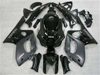 Motorcycle Fairings Kit - 1997-2007 Yamaha YZF 600R Matte Black/Grey/Gloss Fairings | NY69707-17