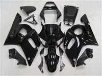 Motorcycle Fairings Kit - 1998-2002 Yamaha YZF R6 Gloss Black Fairings | NY69802-1