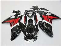 Motorcycle Fairings Kit - 2009-Present Yamaha FZ6R Black/White/Red Fairings | NYF0916-3