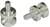 SWINGARM SPOOLS (2 PACK) Anodized Silver Aluminum (Product code: SAS101SI)