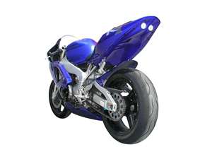 Hotbodies YAMAHA YZF-R1 (00-01) ABS Undertail w/ Built In LED Brake/Signal Lights - Blue