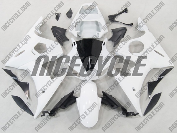 thumbnail image 2 of ZXMT Unpainted ABS Rear Tail Fairing Kit For Yamaha YZF R6 2003-2005, Upper & Lower, White Raw Finish 2 of 6