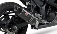 Kawasaki Ninja 300 2013-Present Yoshimura Carbon Fiber w/ Carbon Tip R-77 Slip On Exhaust