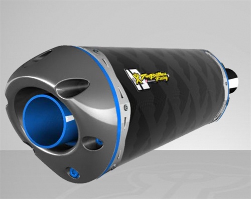 Two Brothers Honda CBR954RR '02-03 M2 Carbon Fiber Flange On Exhaust
