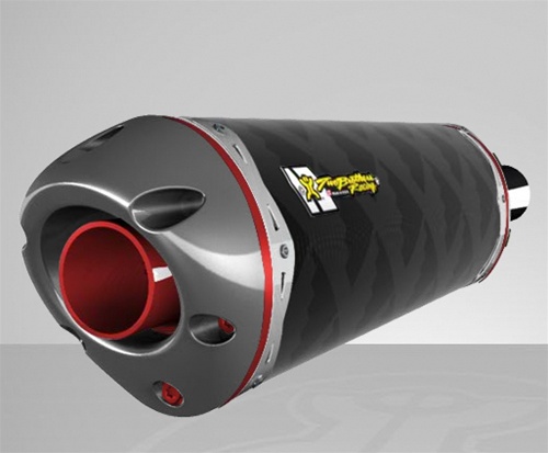 Two Brothers Honda CBR954RR '02-03 M2 Carbon Fiber Flange On Exhaust